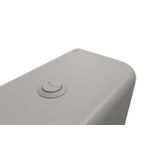 Caixa Acoplada Deca Monocromática Carrara com Acionamento Duo Soft Antracite CD.11F.SFAT.85