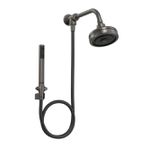 Kit de Chuveiro Deca Acqua Plus com Desviador e Ducha Manual Dark Antracite - 1990.GFMT.STDKIT.N