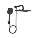 Chuveiro Deca de Parede Quadrado com Desviador Flex Plus Black Matte 2086.BL.DES.MT
