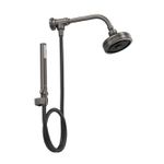 Kit de Chuveiro Deca Acqua Plus com Desviador e Ducha Manual Dark Antracite - 1990.GFMT.STDKIT.N