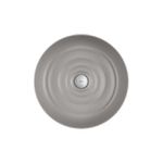 Cuba de Apoio Deca Redonda 40cm Gota Soft Antracite L.12040.GT.85