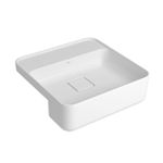 Cuba Deca De Semiencaixe Quadrada Com Mesa 40CM Slim Branco - L.61040.M.17