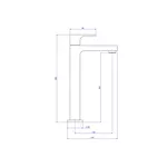 Torneira de Mesa Deca Bica Alta para Lavatório Unic Dark Antracite 1189.GF90.MT