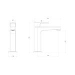 Torneira de Mesa Deca Bica Média para Lavatório Level Black Matte 1193.BL26.MT