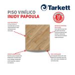 Piso Vinilico Injoy Papoula Rústico 20,8x123CM 4,09M²/Caixa Tarkett 