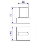 Acabamento para Registro de Pressão Deca 1/2" e 3/4" com Mecanismo 1/2 Volta Polo Cromado - 4916.C33.PQ