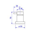 Acabamento Deca Para Registro de Gaveta 1/2", 3/4" e 1" Spin Cromado - 4900.C72.PQ