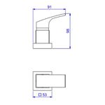 Acabamento Registro Deca de Pressão 1/2" e 3/4" Acqua Cromado - 4916.C92.PQ