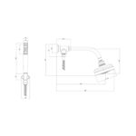 Kit de Chuveiro Deca Acqua Plus com Desviador e Ducha Manual Black Matte – 1990.BLMT.STDKIT.N