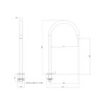 Bica de Mesa Deca G para Lavatório Redonda Deca You Brown Matte 1792.MR104.MT 