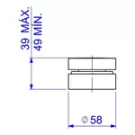 Acabamento Deca para Registro de Gaveta e Pressão Slide 1/2”, 3/4” e 1” Cromado – 4900.C95.PQ
