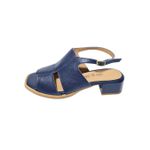 sandália couro marinho
