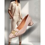 scarpin verniz nude