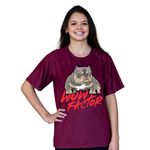 Camiseta Wow Factor- Vinho 