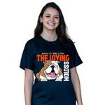 CAMISETA ENGLISH BULDOGUE THE LOVING MOLOSS-PRETA