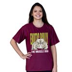 Camiseta Exotic Bully The Muscle Dog-Vinho