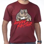 Camiseta Wow Factor- Vinho 