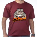 Camiseta Crown- Vinho