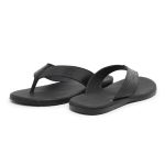 Sandália Chinelo Masculina Preto Conforto em Couro Básica 