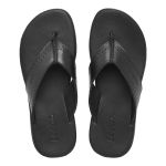 Sandália Chinelo Masculina Preto Conforto em Couro Básica 