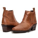 Botina Masculina em Couro - Whisky