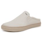 Tênis Masculino Mule Calça Fácil Couro Legitimo Mule Gelo Off