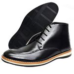 Sapato Masculino Oxford Esporte Fino Bota Couro Legitimo Preto