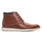 Bota Masculina Oxford Cano Alto Couro Botina Castanho