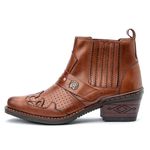 Bota Masculina Country Texana em Couro - Whisky