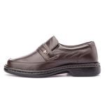 Sapato Masculino Confort Gel em Couro Marrom