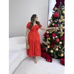 Vestido Michele Vermelho Estampado