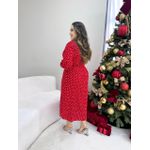 Chemise Edna Vermelho Poá