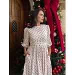 Vestido Bia Branco Coraçoes Vermelho