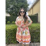 Chemise Renata Creme Estampado