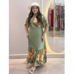 Vestido Gabriela Verde Estampado