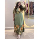 Vestido Gabriela Verde Estampado