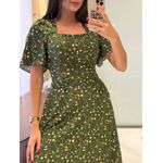 Vestido Zoe Verde Musgo Liberty