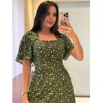 Vestido Zoe Verde Musgo Liberty