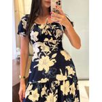  Vestido Michele Azul Estampado