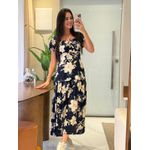  Vestido Michele Azul Estampado