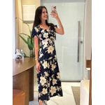  Vestido Michele Azul Estampado