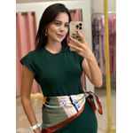 Vestido Camili Verde Militar 