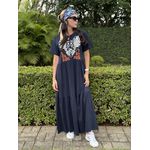 Vestido Samanta Azul Marinho 