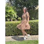 Chemise Claudia Marrom Liberty 