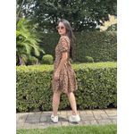 Chemise Claudia Marrom Liberty 