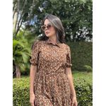 Chemise Claudia Marrom Liberty 