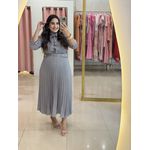 Vestido Paloma Azul Marinho Listrado 