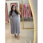 Vestido Paloma Azul Marinho Listrado 