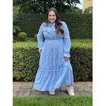 Vestido Helena Azul Bebe Plus