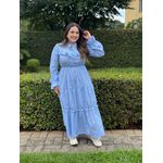 Vestido Helena Azul Bebe Plus